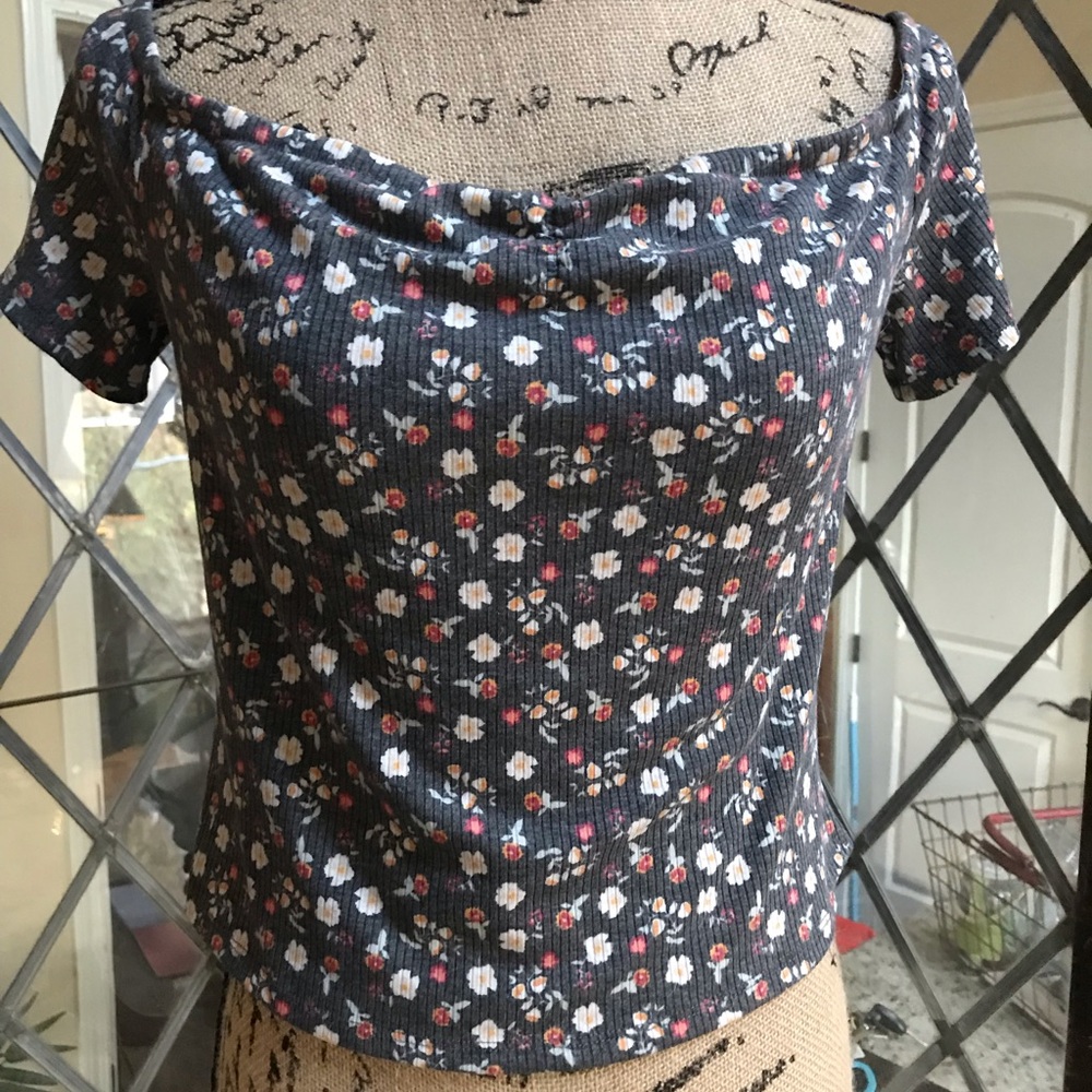 🌿Mossimo BOHO Flowered Crop Top/L
